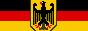 Pixel art of the German flag, with the German Eagle in the middle